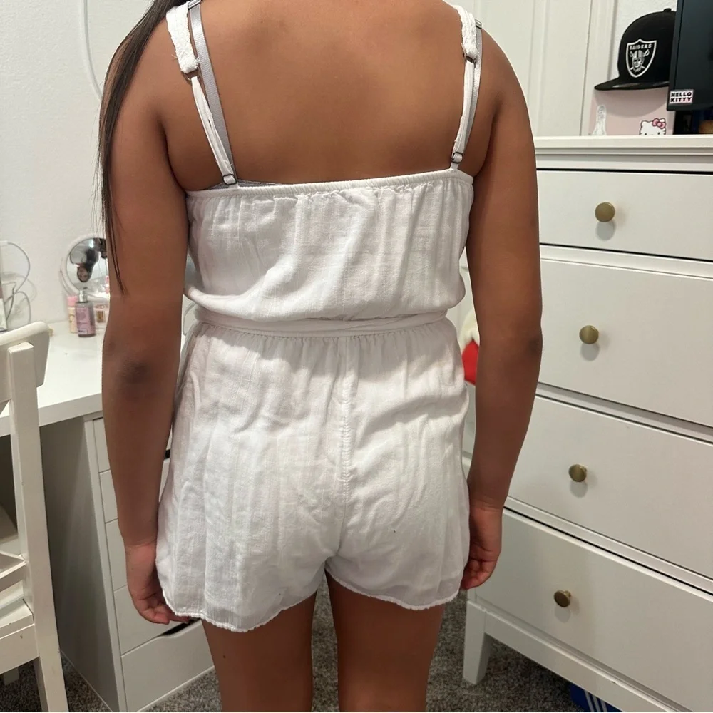 Abercrombie kids, white romper size 15-16